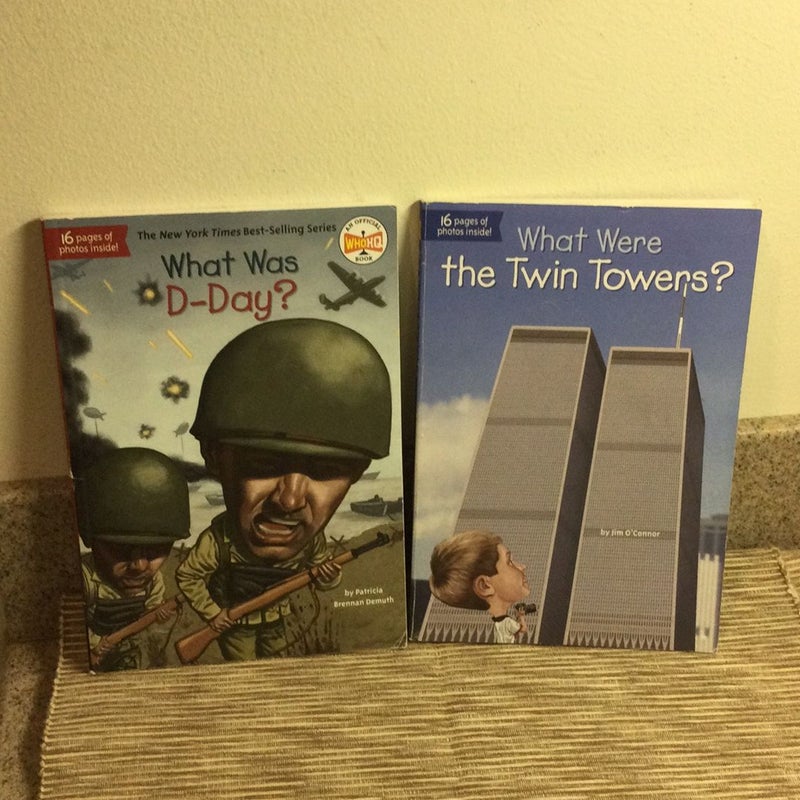 What Were the Twin Towers?  What was D-Day?  2 books