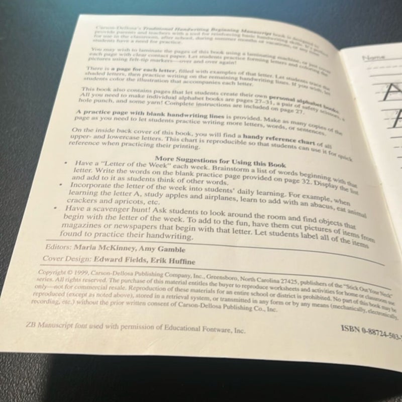 Traditional  Handwriting