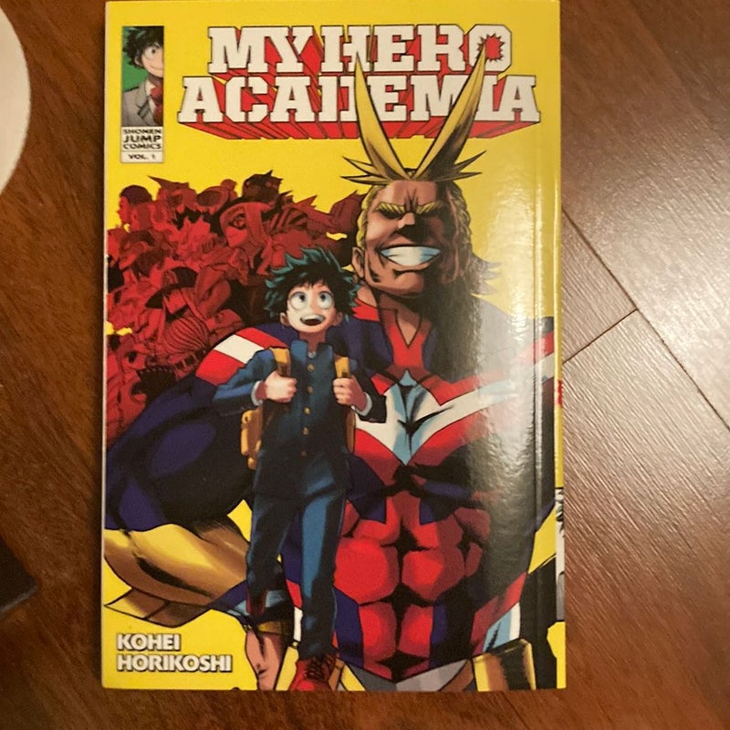 My Hero Academia, Vol. 1, 2, & 9