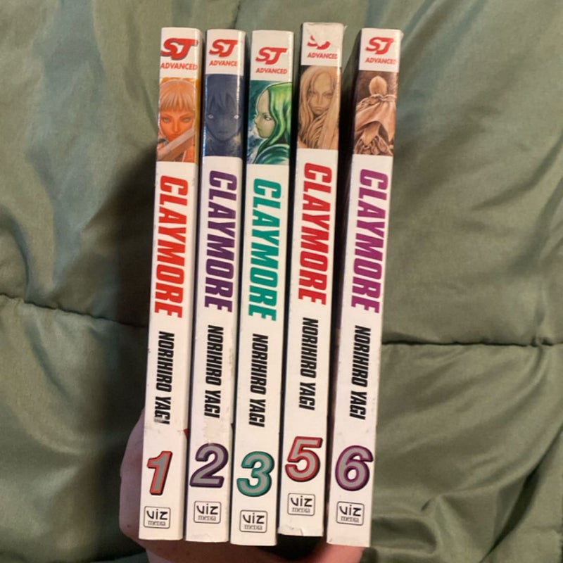 Claymore, Vol. 1-3 & 5-6