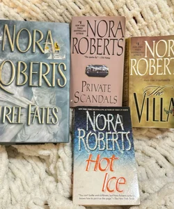 Three Fates Nora Robert's lot private scandals the villa hot ice 4 books