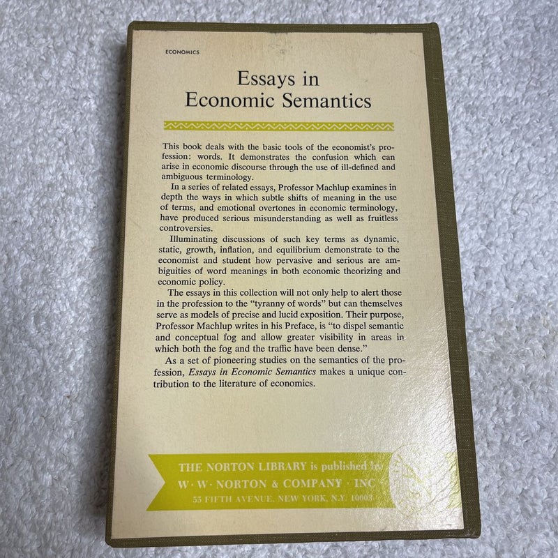 Essays in economic semantics 