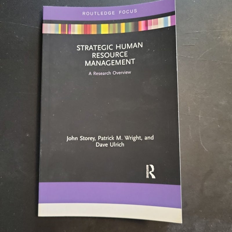 Strategic Human Resource Management