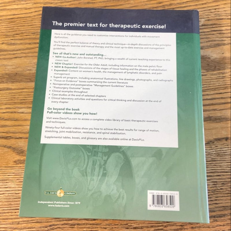 Therapeutic Exercise (7th edition) by Carolyn Kisner; Lynn