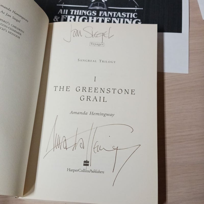 SIGNED!!! The Greenstone Grail