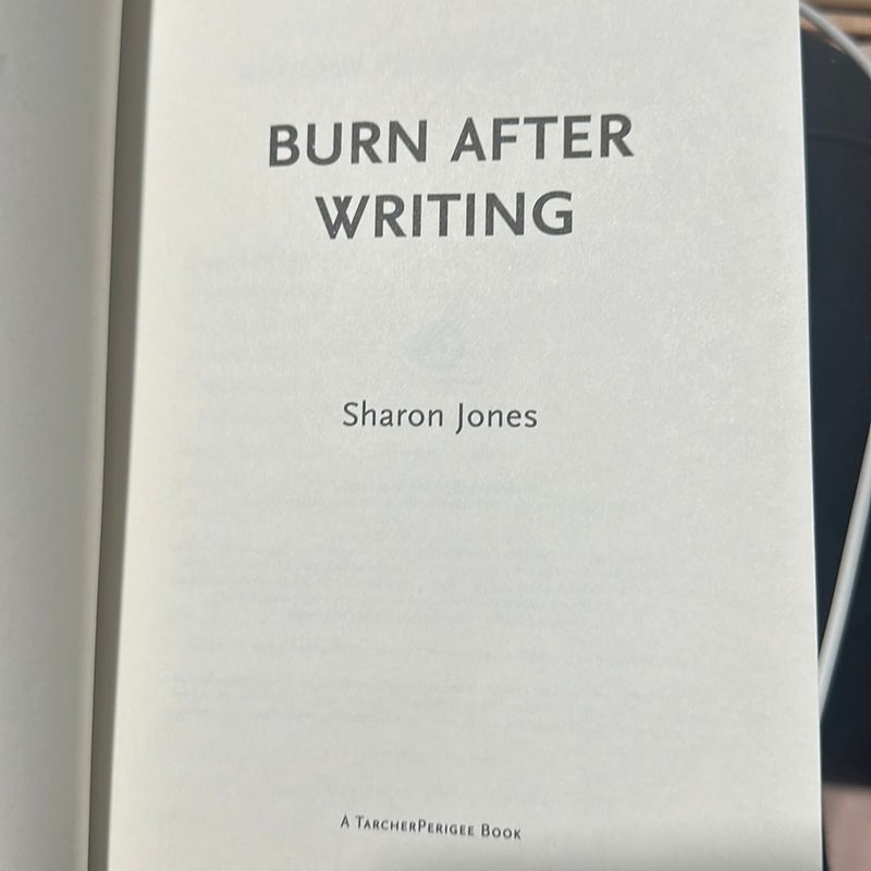 Burn after Writing