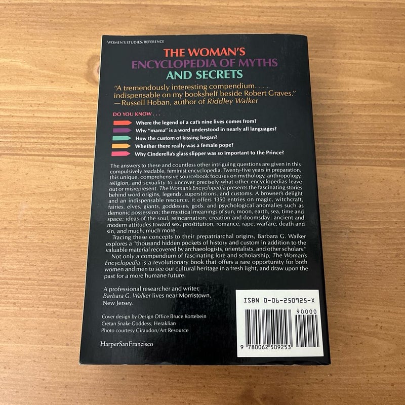 The Woman's Encyclopedia of Myths and Secrets