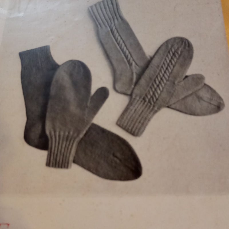 Socks Vintage 1955 knitting booklet