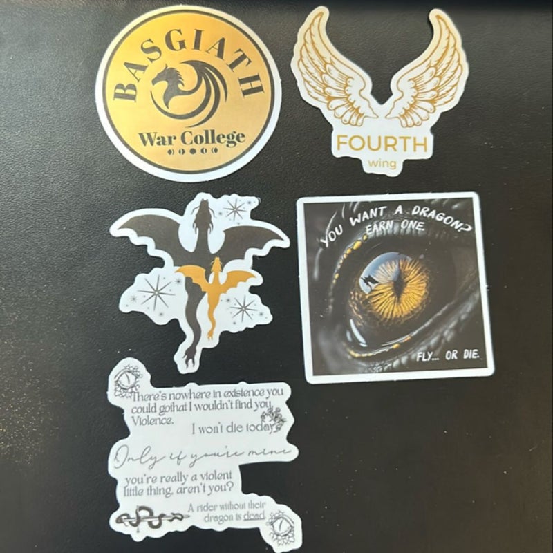 Fourth Wing Sticker Bundle