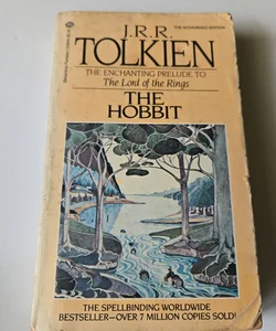 The Hobbit JRR Tolkien paperback vintage 1986