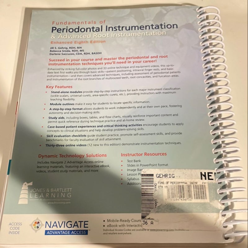 Fundamentals of periodontal instrumentation & advanced root instrumentation 