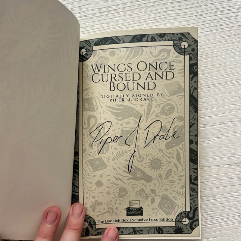 Wings Once Cursed and Bound SIGNED