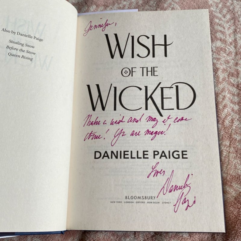 Wish of the Wicked SIGNED