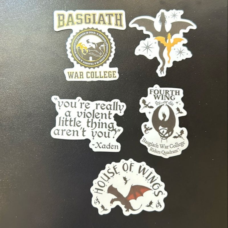 Fourth Wing Sticker Bundle