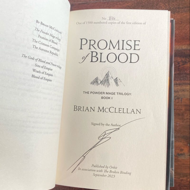 *Broken Binding Tier 1* Powder Mage Trilogy