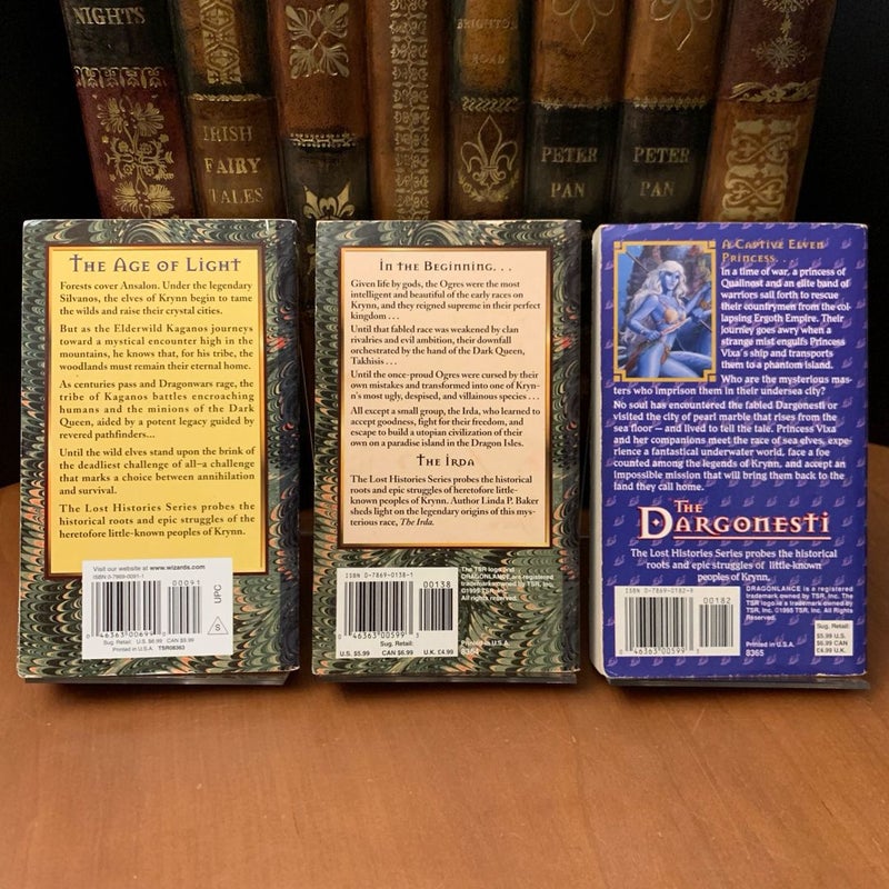 DragonLance: Complete Lost Histories Series 1-6: The Kagonesti, The Irda, The Dargonesti, Land of the Minotaurs, The Gully Dwarves, The Dragons