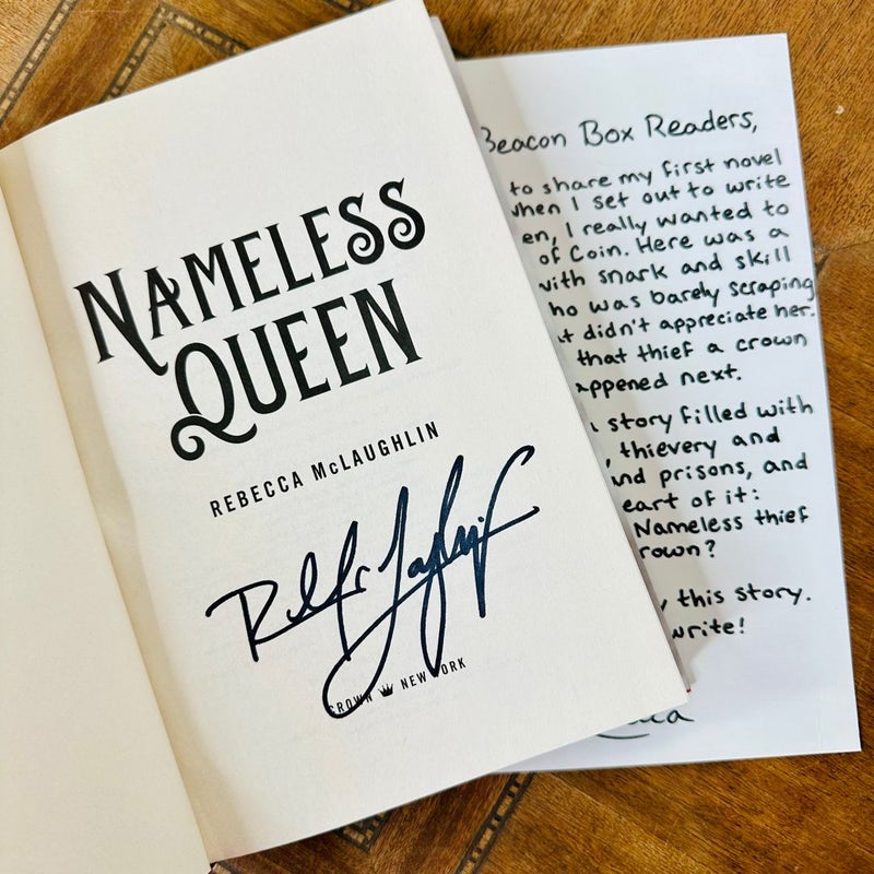 Nameless Queen (Autographed Book & Note)