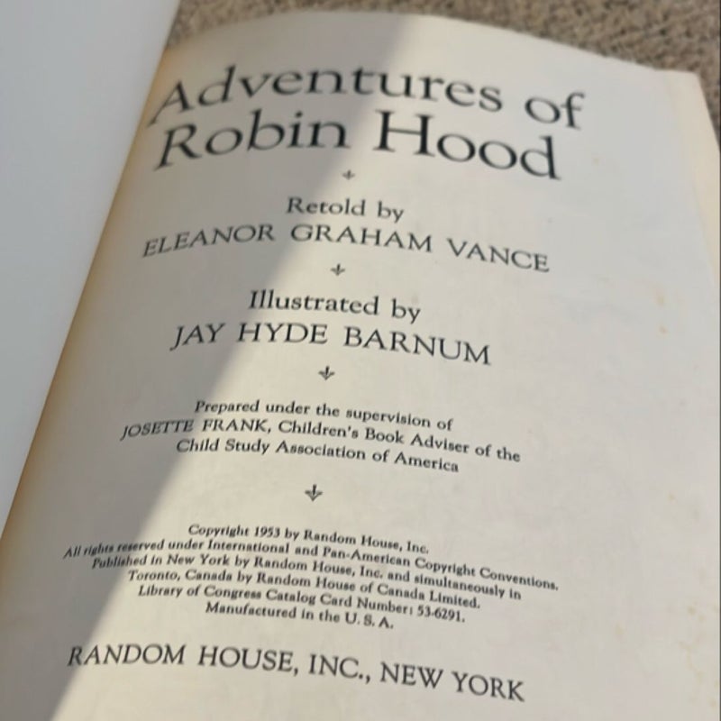 Adventures of Robin Hood and Pinocchio *1950s 2-in-1