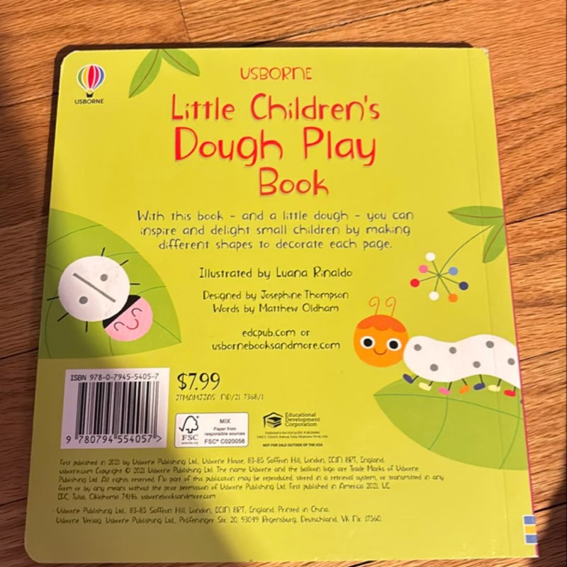 Little childrens dough play book