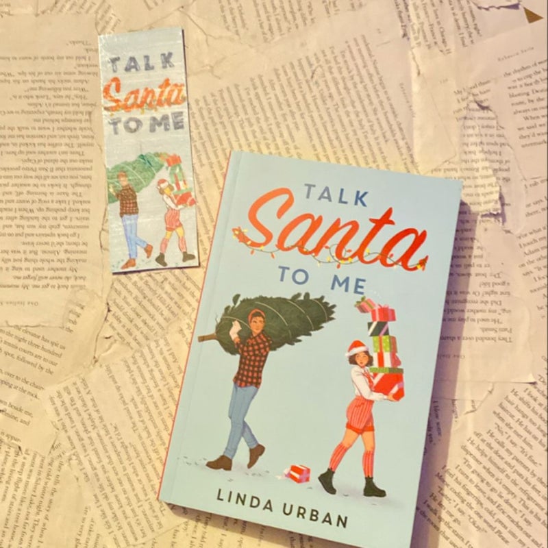 Talk Santa to Me +handmade bookmark