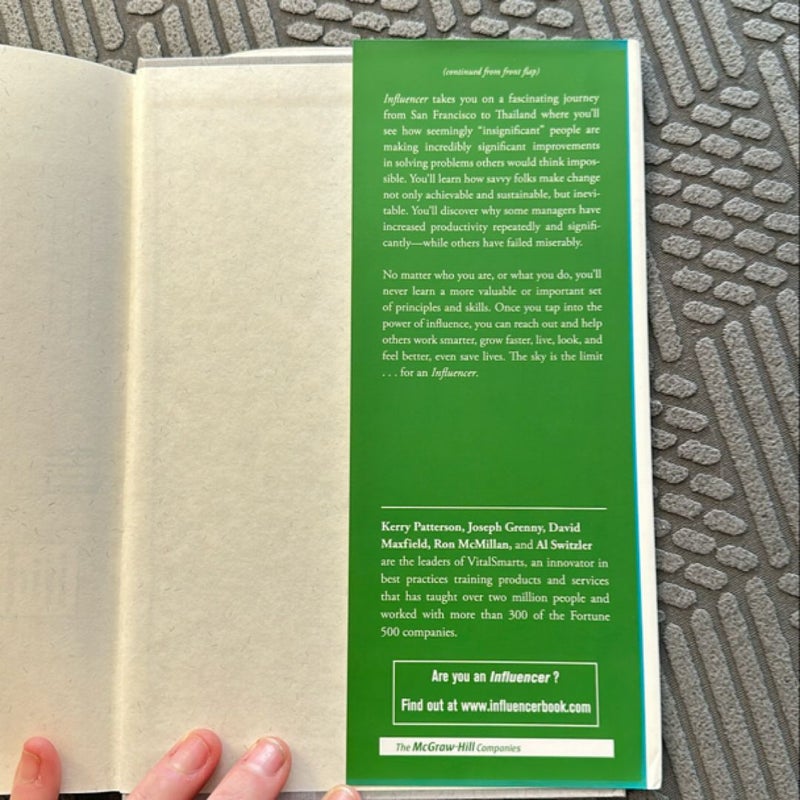 Influencer: the Power to Change Anything, First Edition (Hardcover)