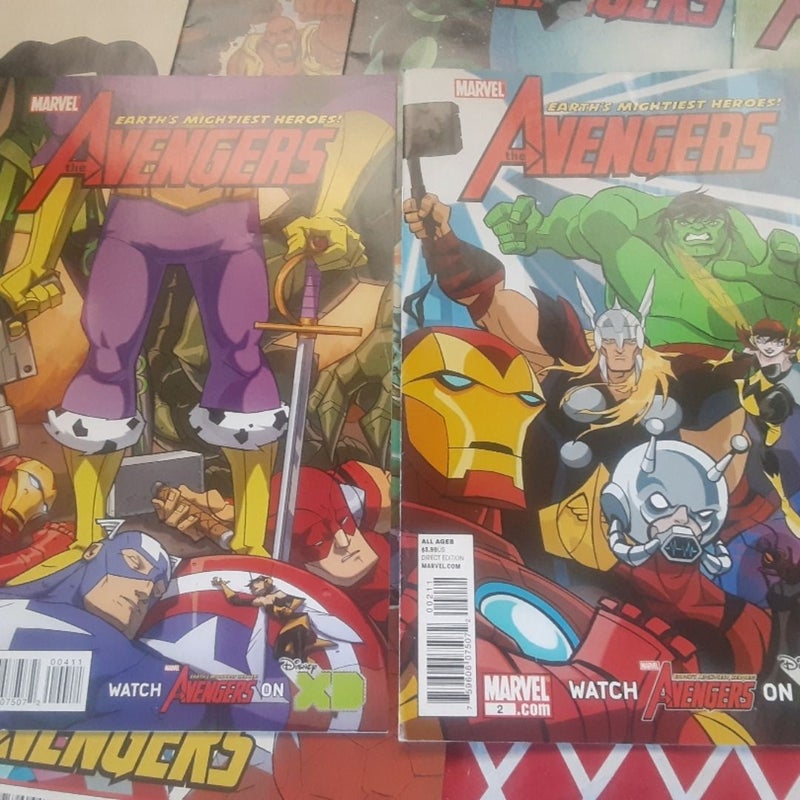 Avengers Earths Mightiest Heroes XD comic lot 2,4,13,14,15,16,17,18