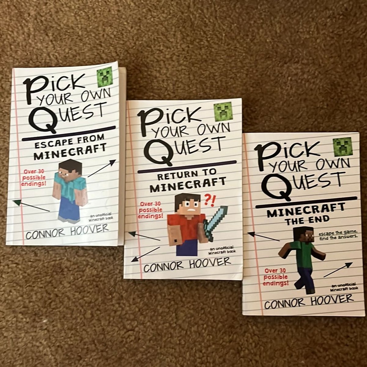 Pick Your Own Quest: Escape from Minecraft by Connor Hoover, Paperback ...