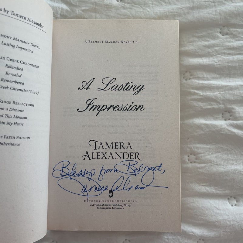 A Lasting Impression (Signed by author)