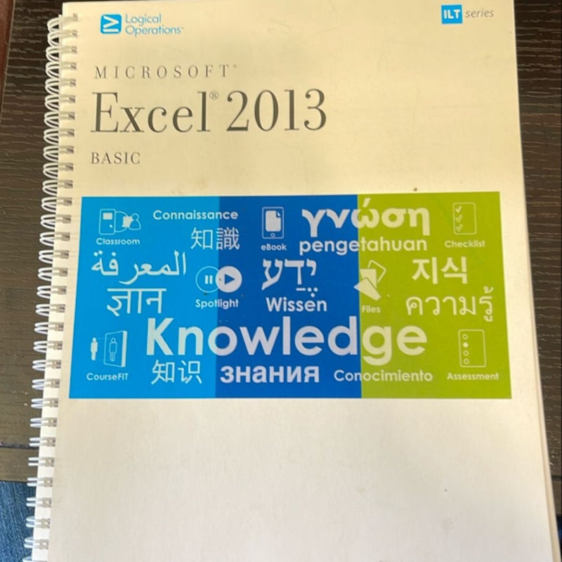 Excel 2013: Basic, Student Manual