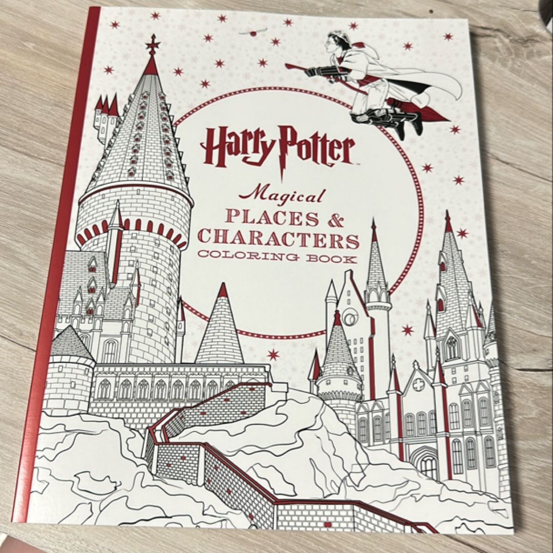 Harry Potter Magical Places and Characters Coloring Book by