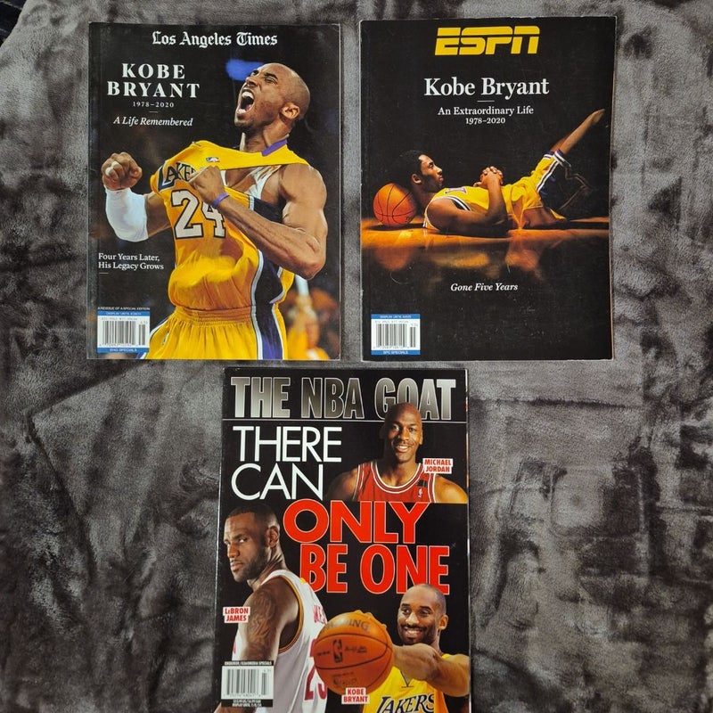 3 Kobe Bryant/Basketball Magazines