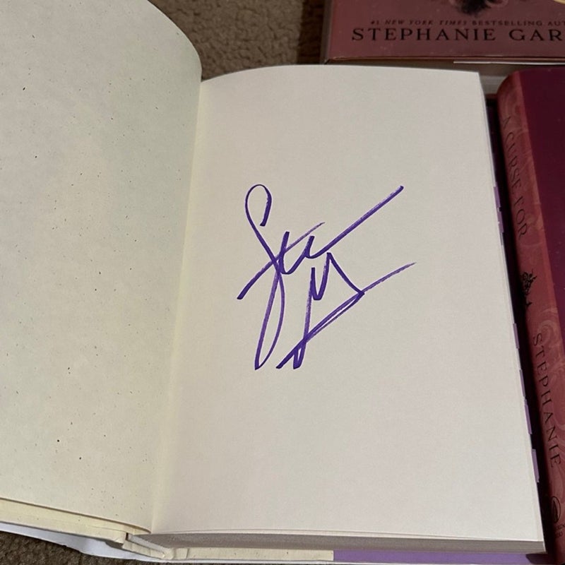 Stephanie Garber OUBAH trilogy signed with dustjackets