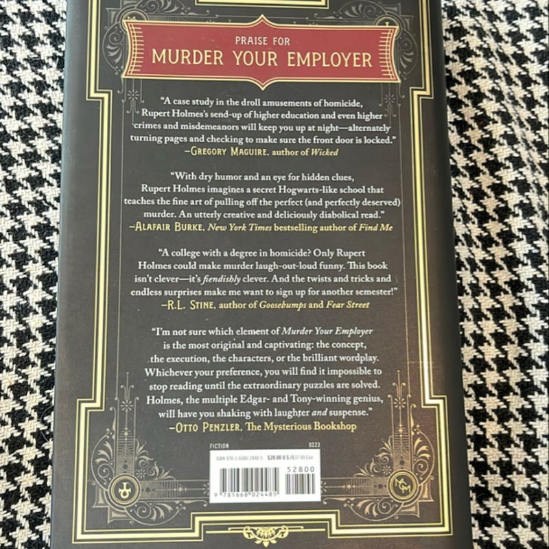 Murder Your Employer *signed BN edition, like new