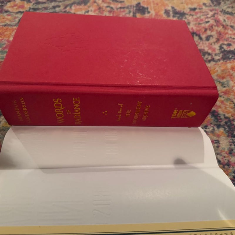 Words of Radiance (SIGNED/INSCRIBED 1st ED)