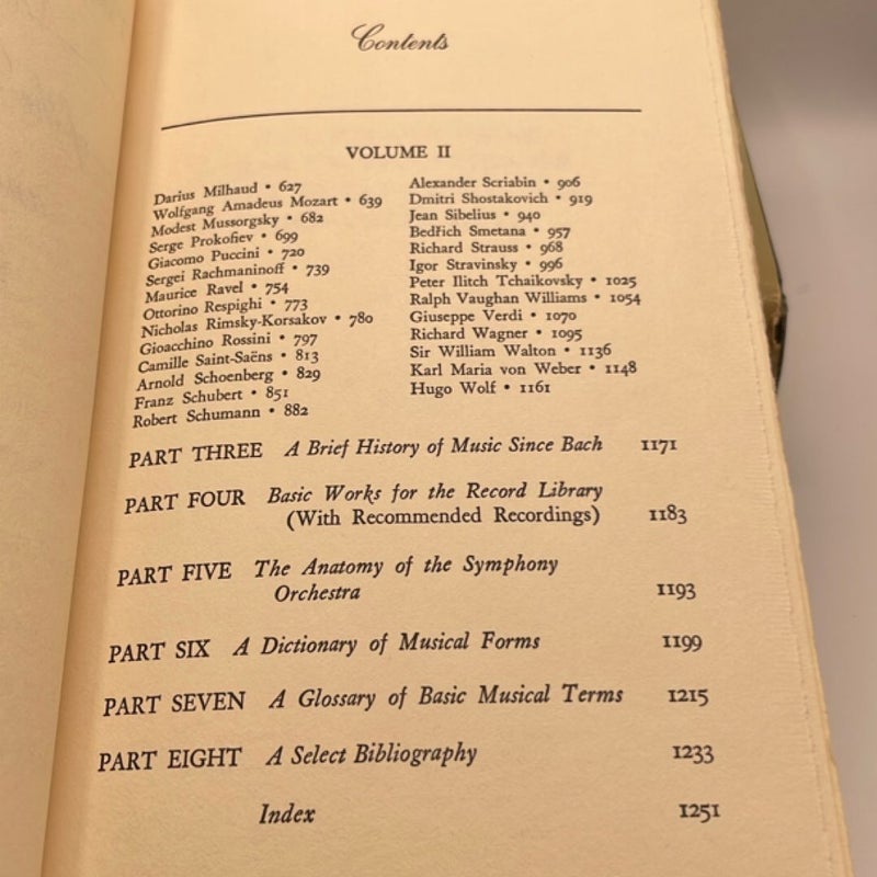 The Milton Cross New Encyclopedia of The Great Composers and Their Music Volume l & ll