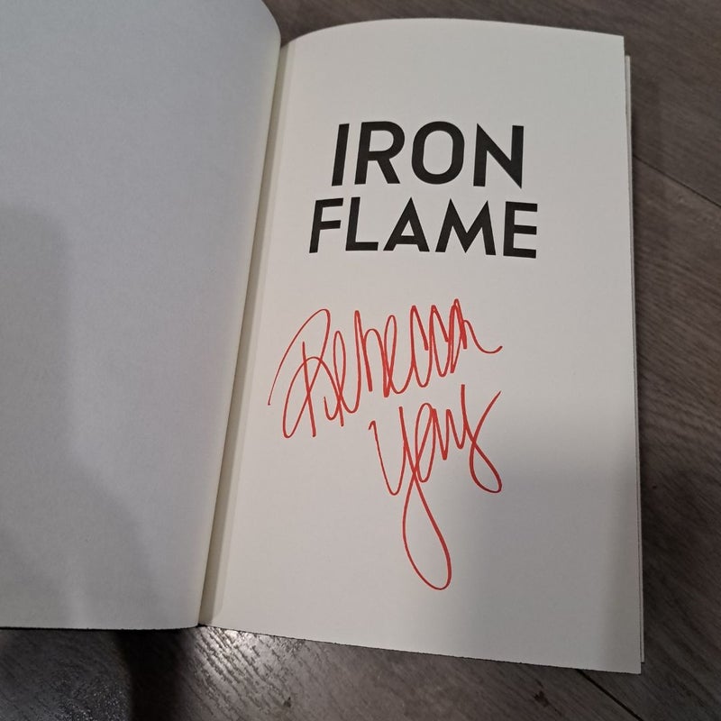 Iron Flame Signed 1st edition