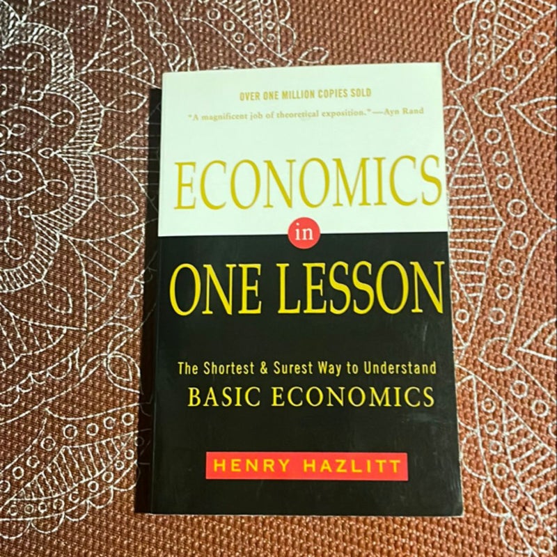 Economics in One Lesson