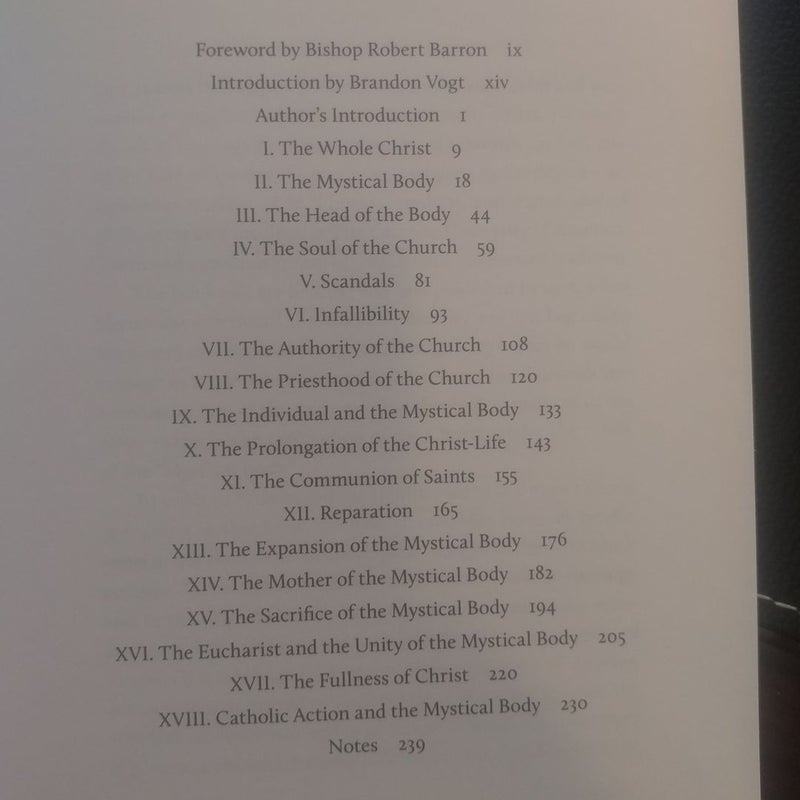 The Mystical Body of Christ