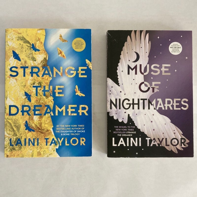 Strange the Dreamer & SIGNED Muse of Nightmares US Advanced Reader Copies (ARCs)