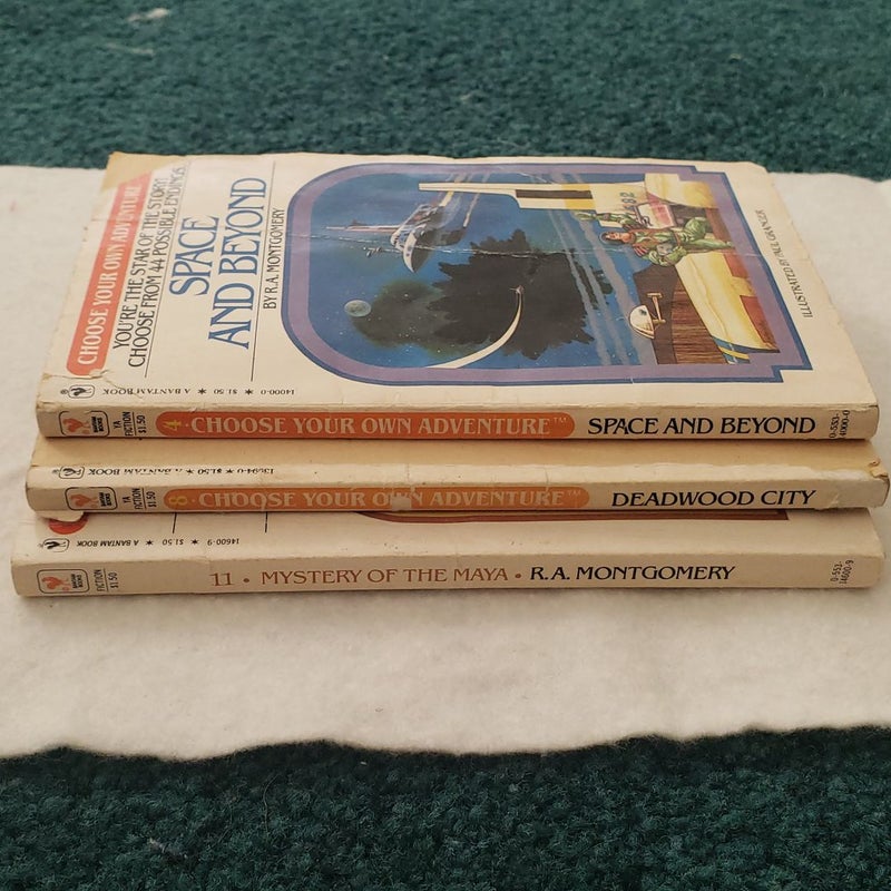 Set of 3 Choose Your Own Adventure Books