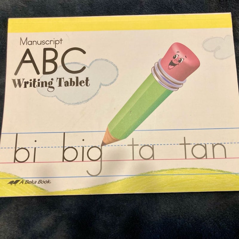 Abeka Manuscript ABC Writing Tablet