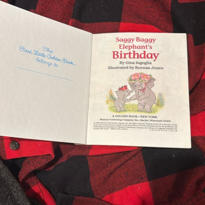 Saggy Baggy Elephant's Birthday