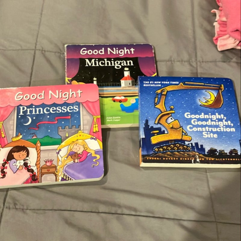 Multiple Goodnight Books for Toddlers, Children's Board Book