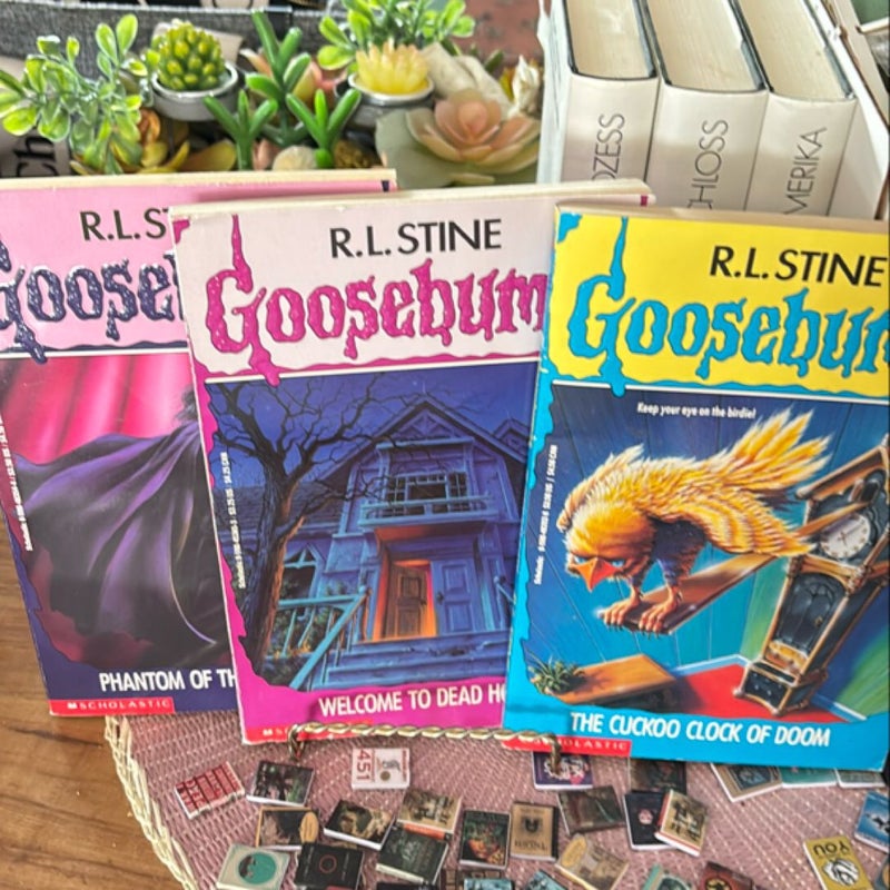 Goosebumps 3 book bundle 