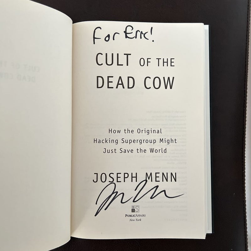 Cult of the Dead Cow (signed)