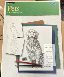 Pets learn to draw step by step