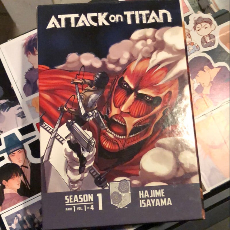 Attack on Titan Season 1 Part 1 Manga Box Set