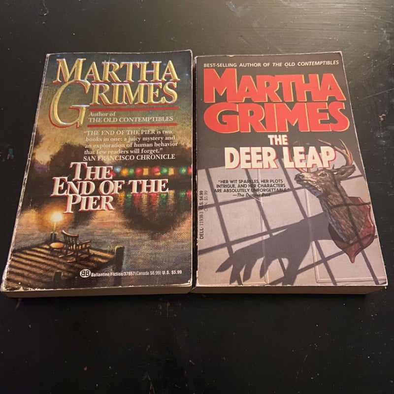Set of 2 Martha Grimes Books 