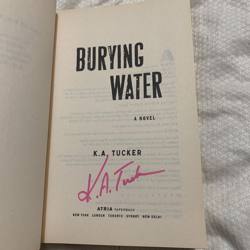 Burying Water ***Signed**