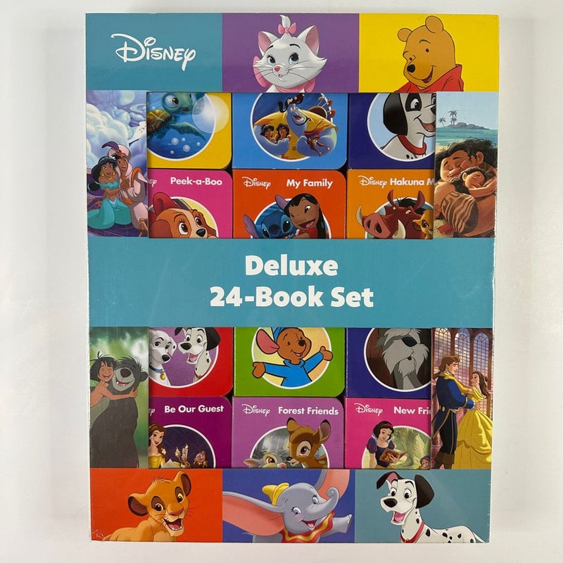 Disney Deluxe 24 Board Book Box Set, NEW